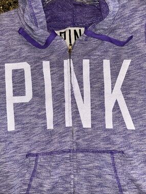 PINK Victoria's Secret Light Purple Heathered Lightweight Hoodie